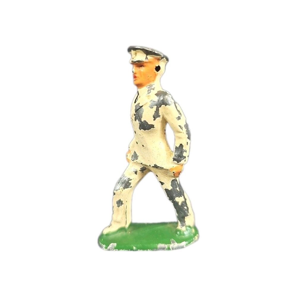 Vtg 30s Barclay Manoil Naval Military Officer, #721 White Dress Uniform Figurine